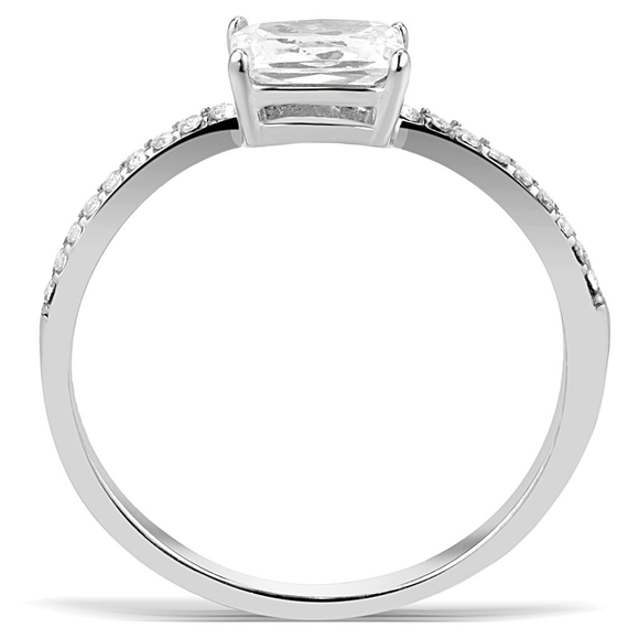 Lowest Price Jewelry Cheapest Stainless CZ Women's Wedding Rings Free Shipping - Picture 6 of 8